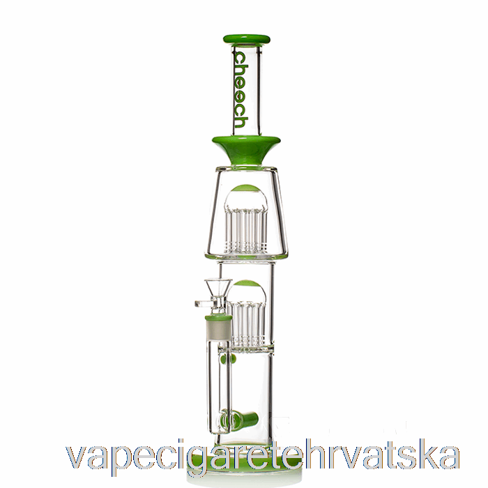 Vape Cigarete Cheech Staklo Dual Tree Inline Bong Green
